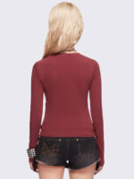 Graveborn Burgundy Top - Image 4